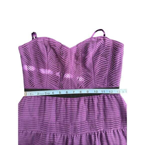 NWT BCBG Maxazria Purple HOCO Homecoming Winter Formal Y2K‎ Halter Dress Size 8 - Picture 9 of 10